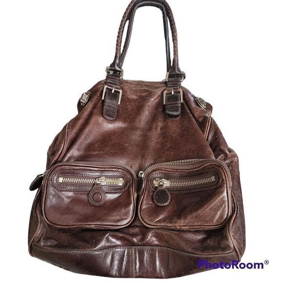 Elliott lucca brown leather purse - Picture 1 of 8